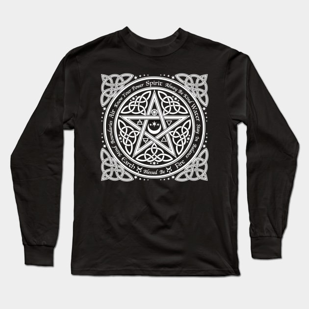 Good Witch Pentagram Long Sleeve T-Shirt by RavenWake